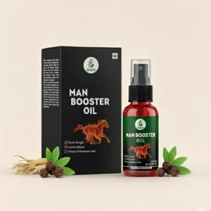 Shack Wellness Man Booster Oil | Stamina & Performance | 100% Herbal Formula (20ml)